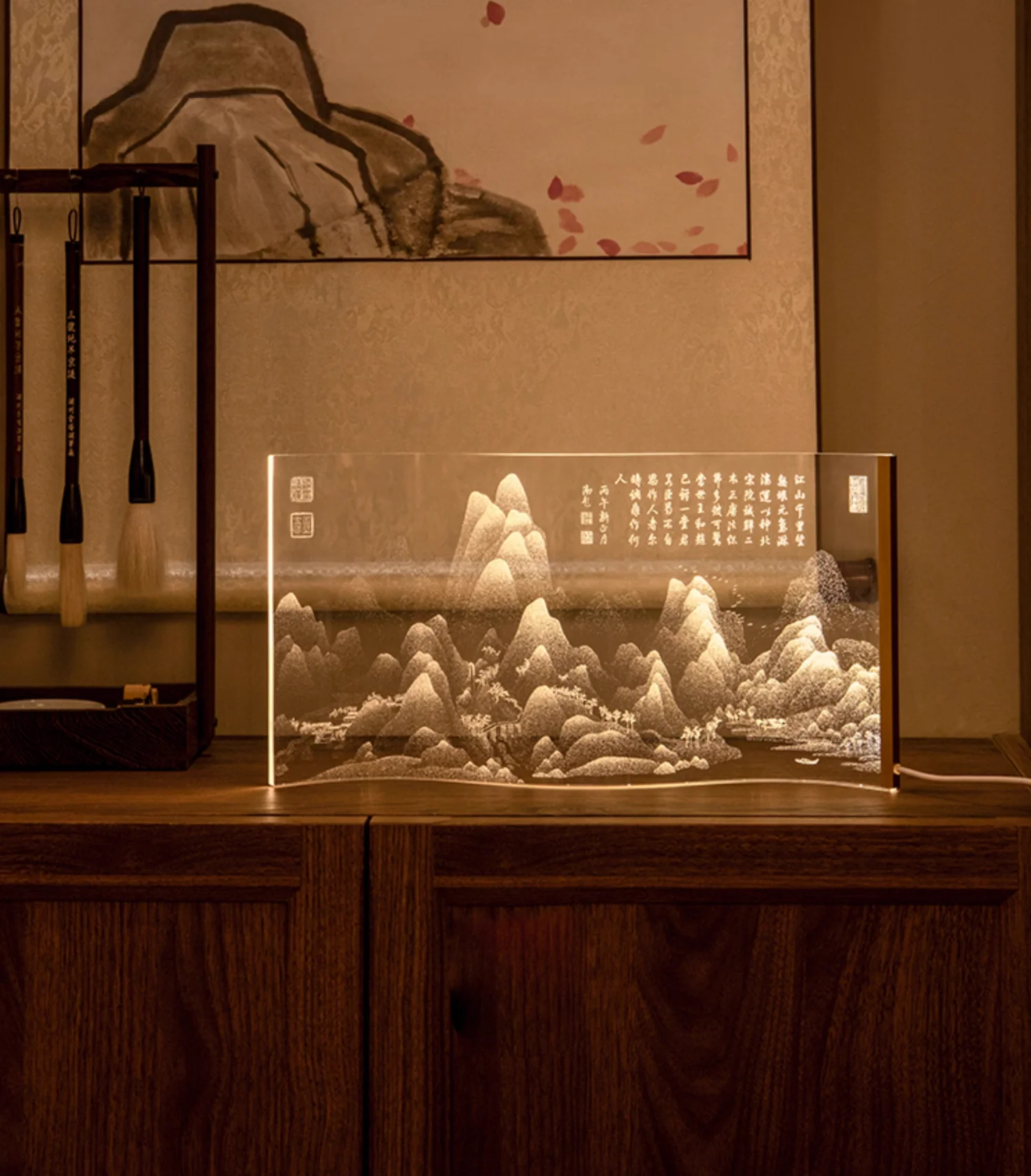A Thousand Li Artwork Acrylic Lamp Gift Set - Image 12