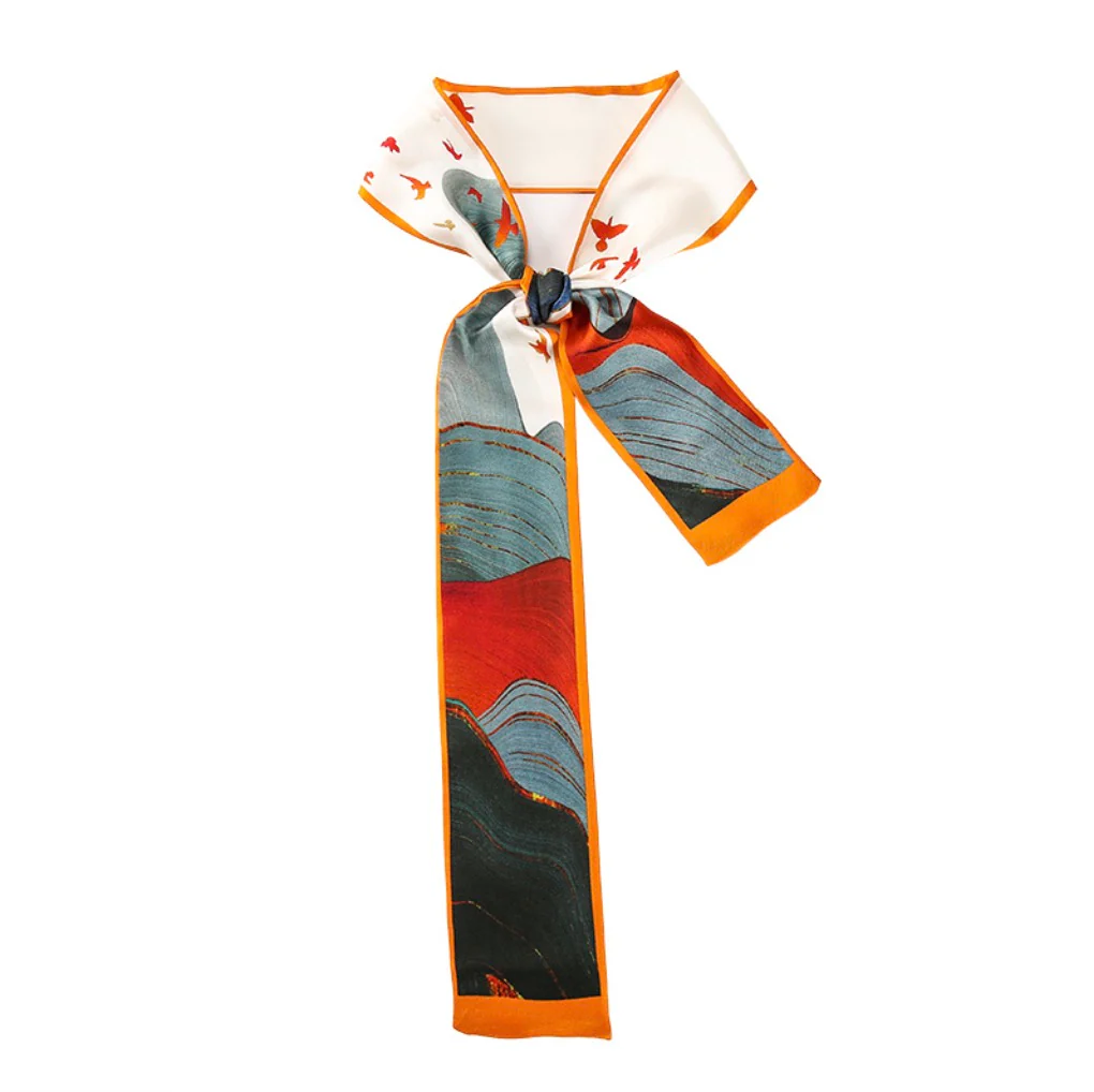 100% Mulberry Silk Twilly - Image 13