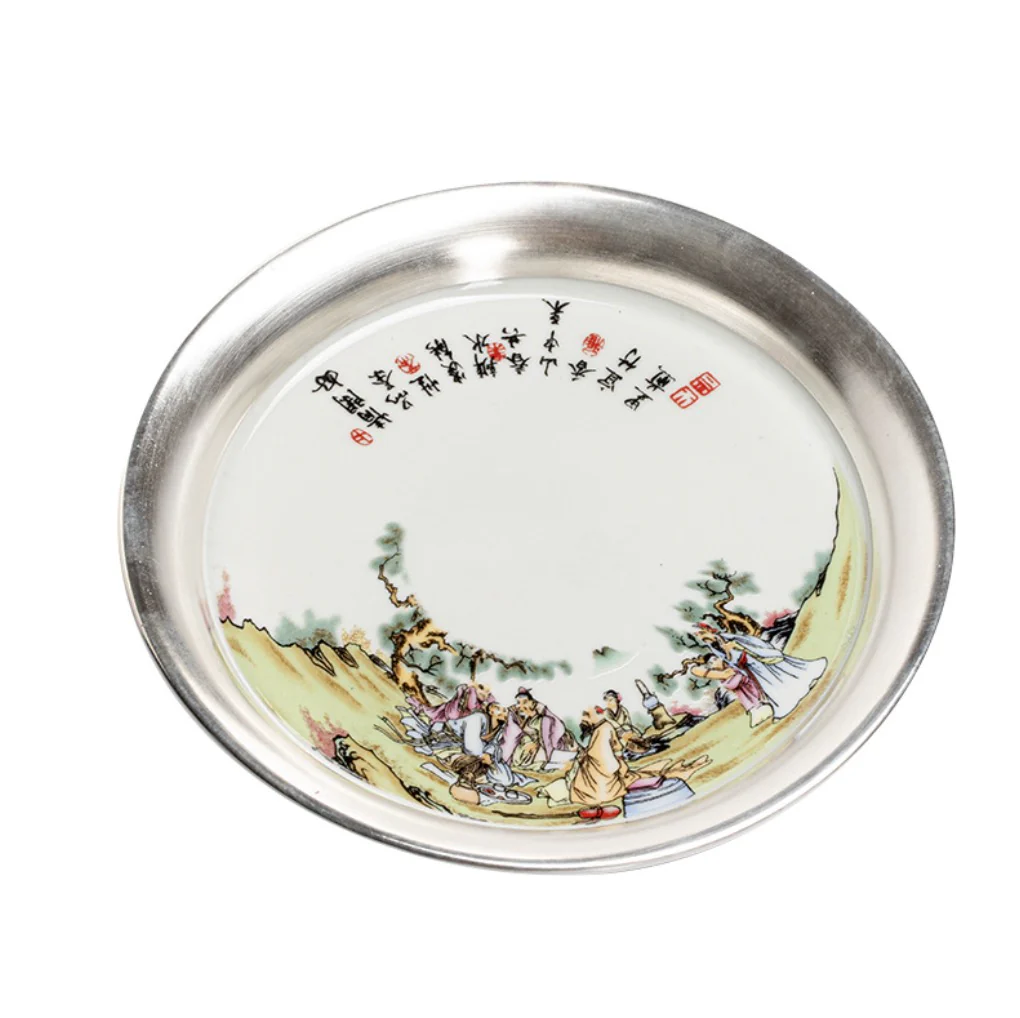 999 Sterling Silver Ceramic Tea Pot Holder - Image 5