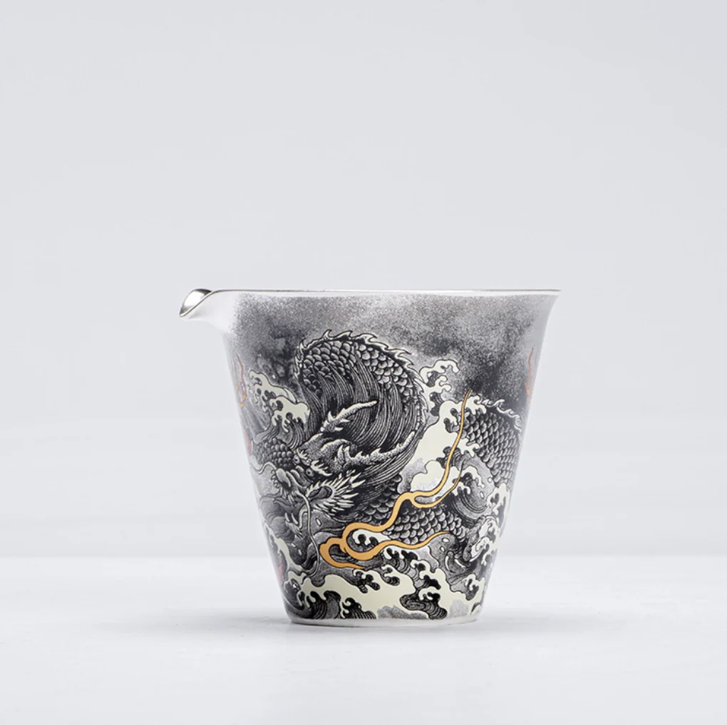 999 Sterling Silver Dragon Faircup - Image 5