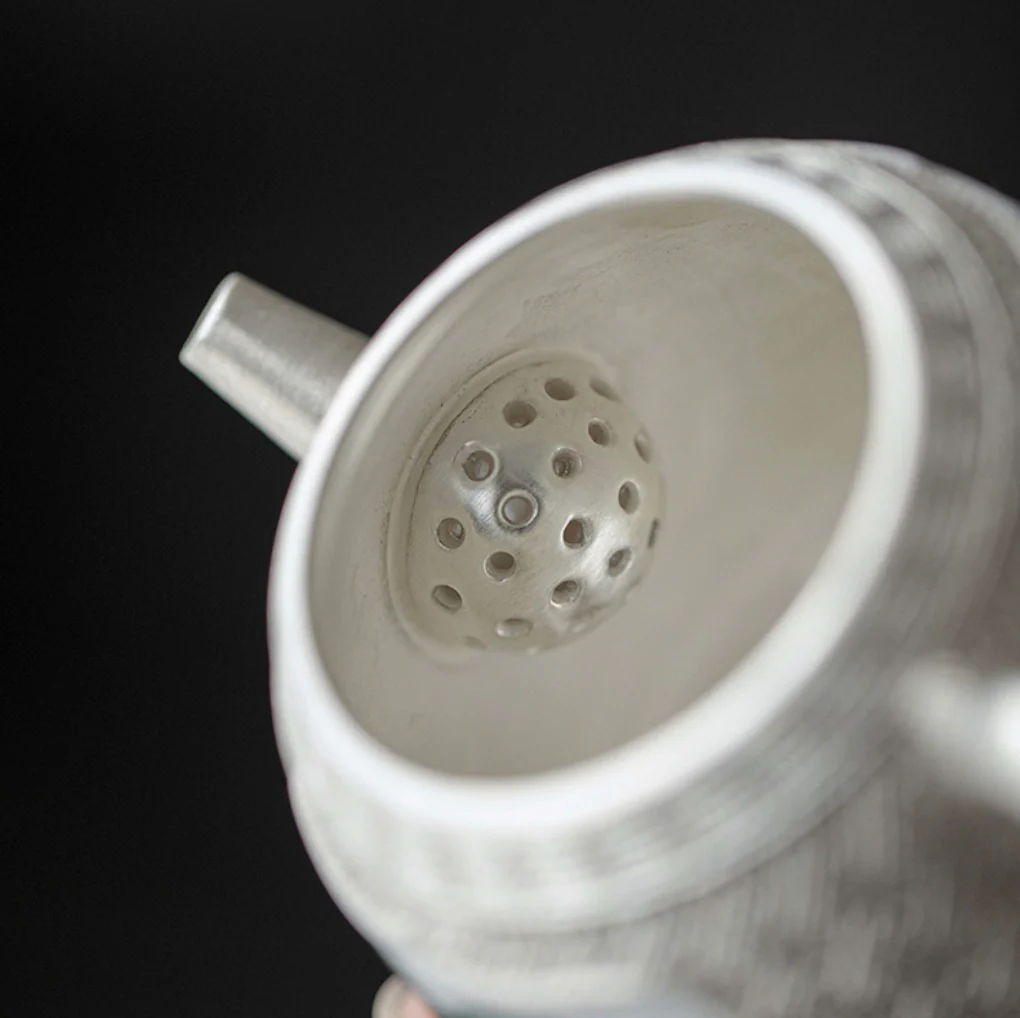 999 Sterling Silver Lychee Tea Pot - Image 5
