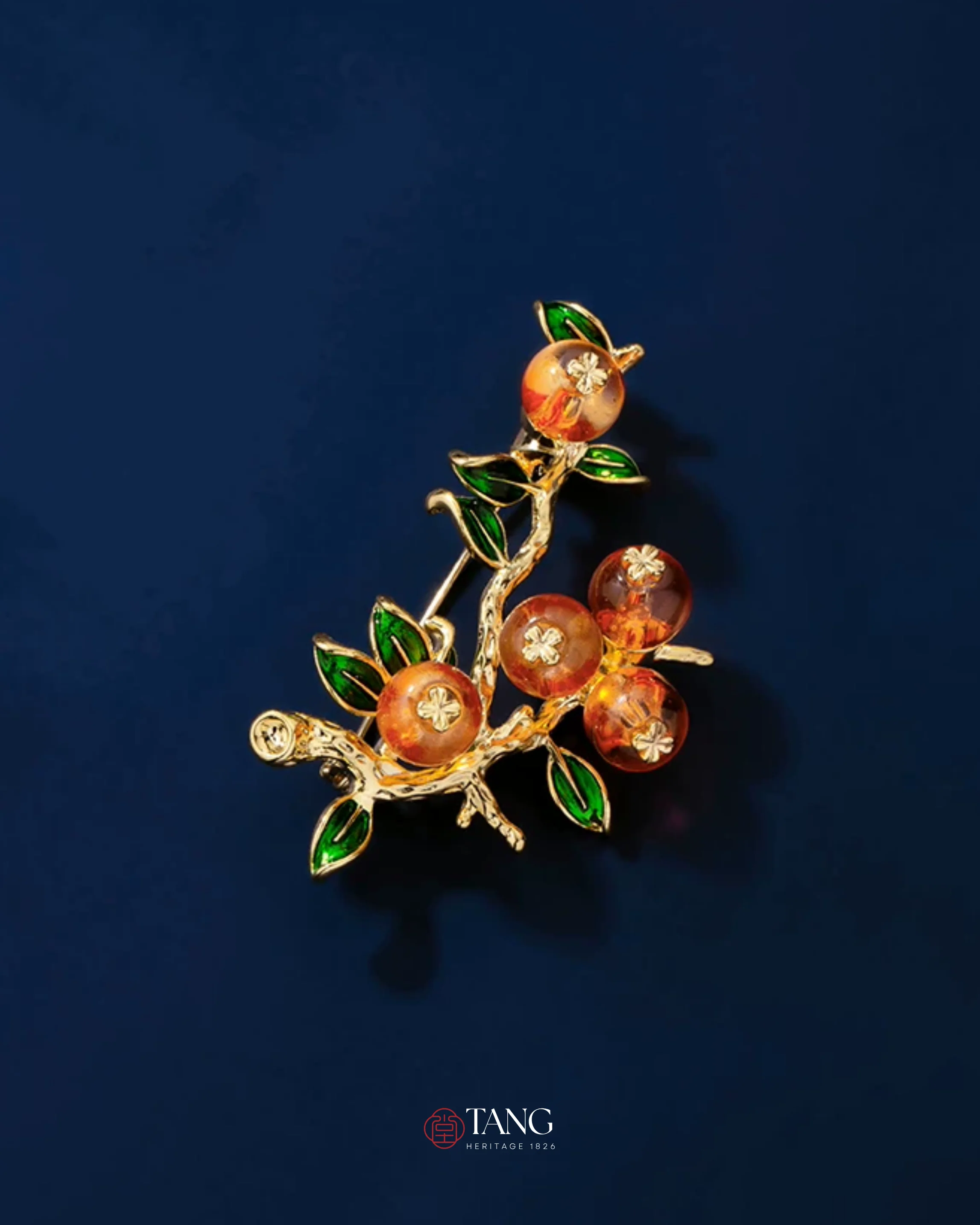 Auspicious Persimmon Brooch - Image 10