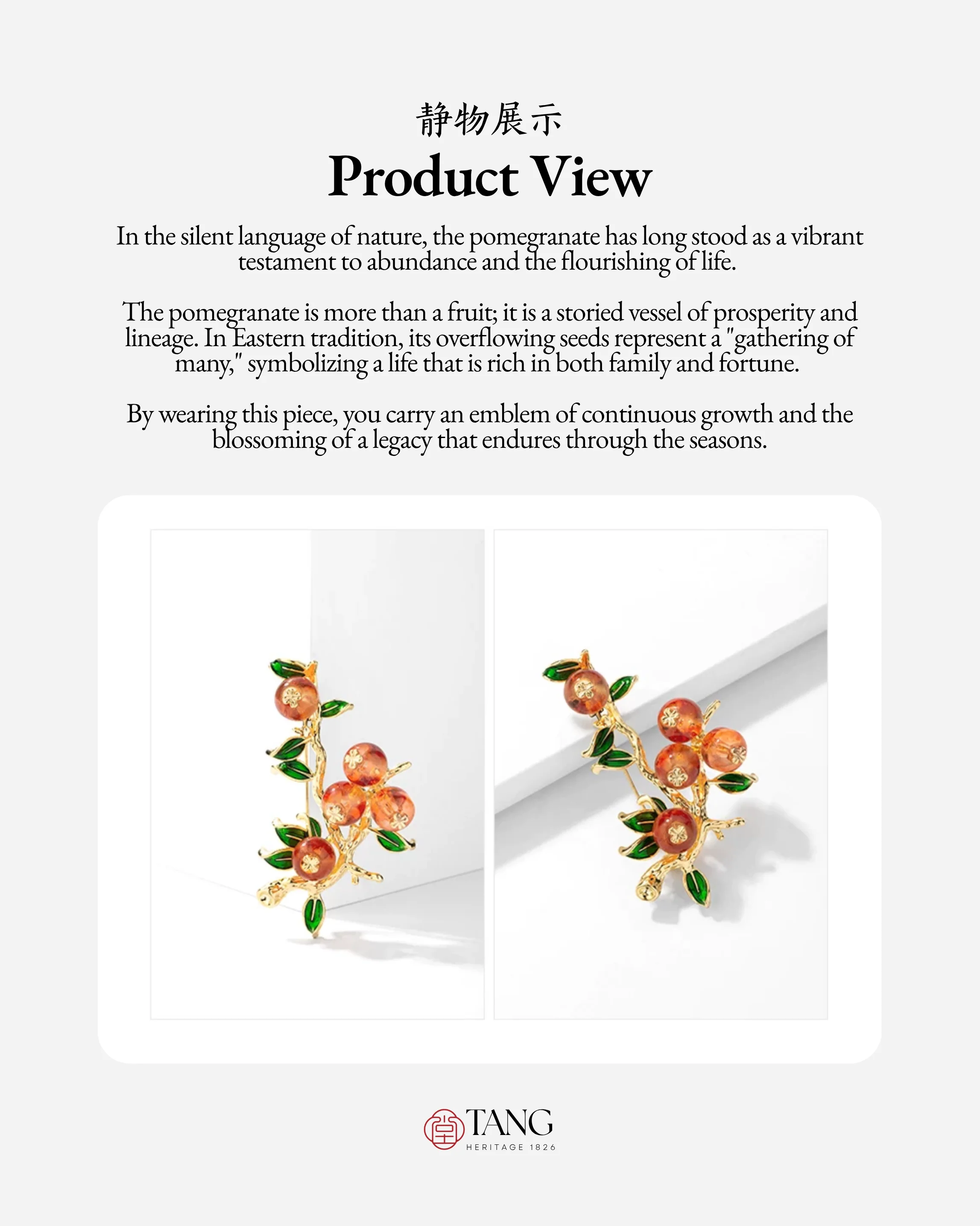 Auspicious Persimmon Brooch - Image 9