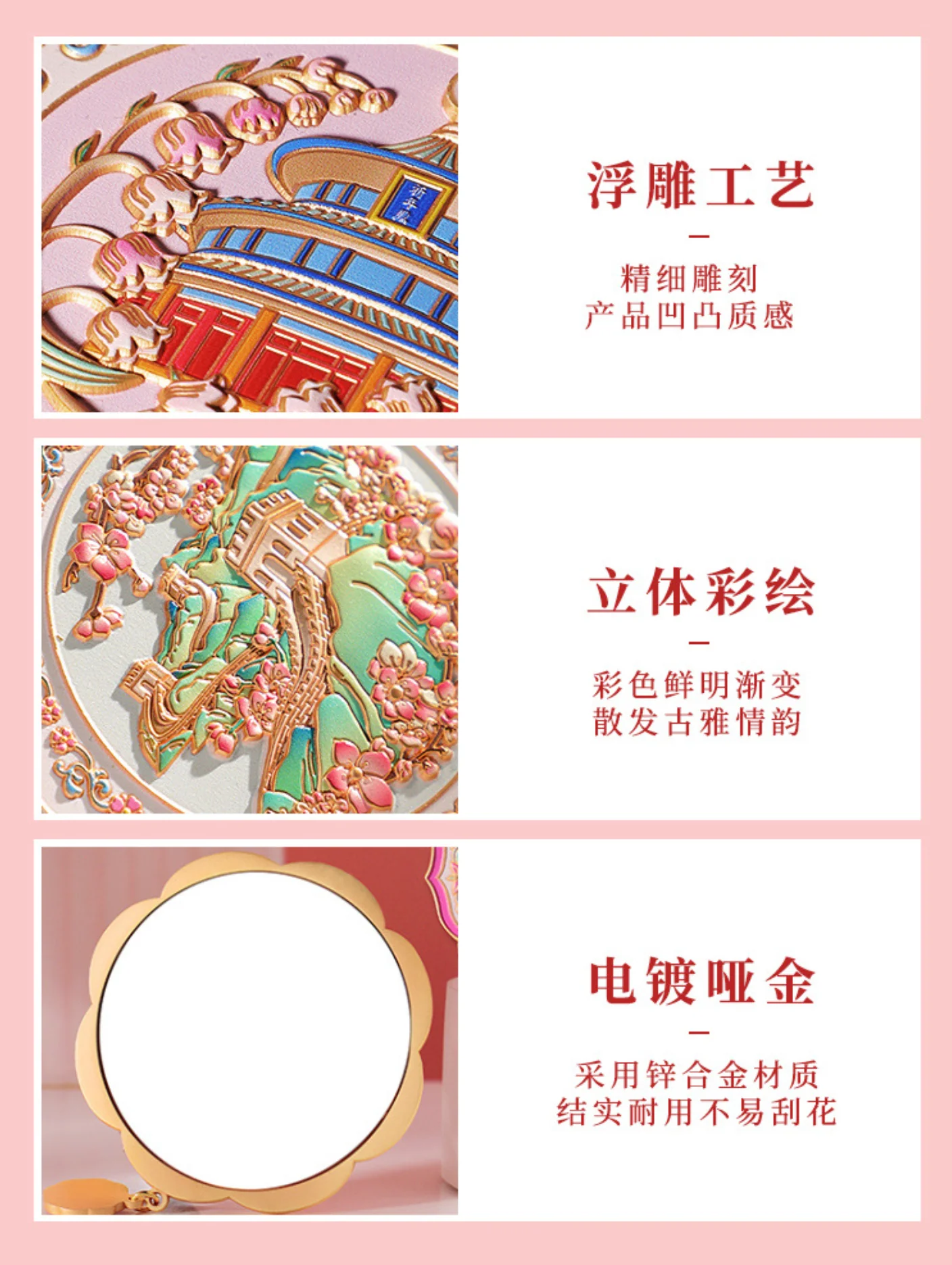 Beijing Historical Landscapes Pocket Mirror Gift Set - Image 6