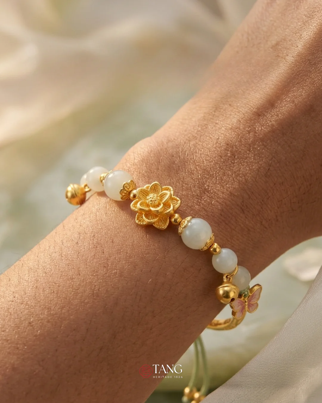 Benelore Lotus Jade Bracelet - Image 2