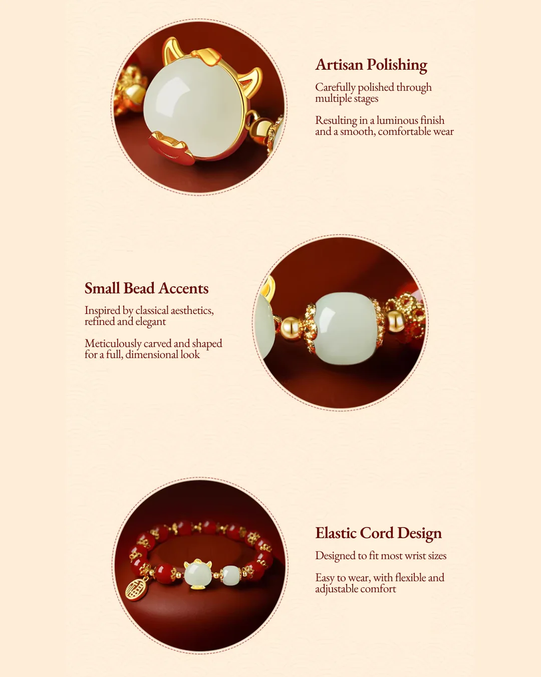Blessing of Zodiac Red Agate Bracelet - Image 9