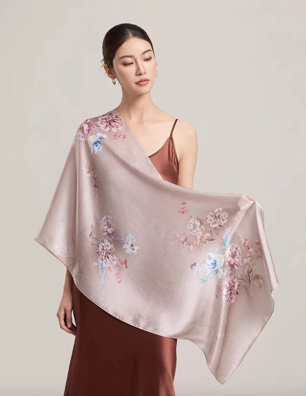 Dust of Dawn Mulberry Silk Scarf (170x53cm) - Image 3