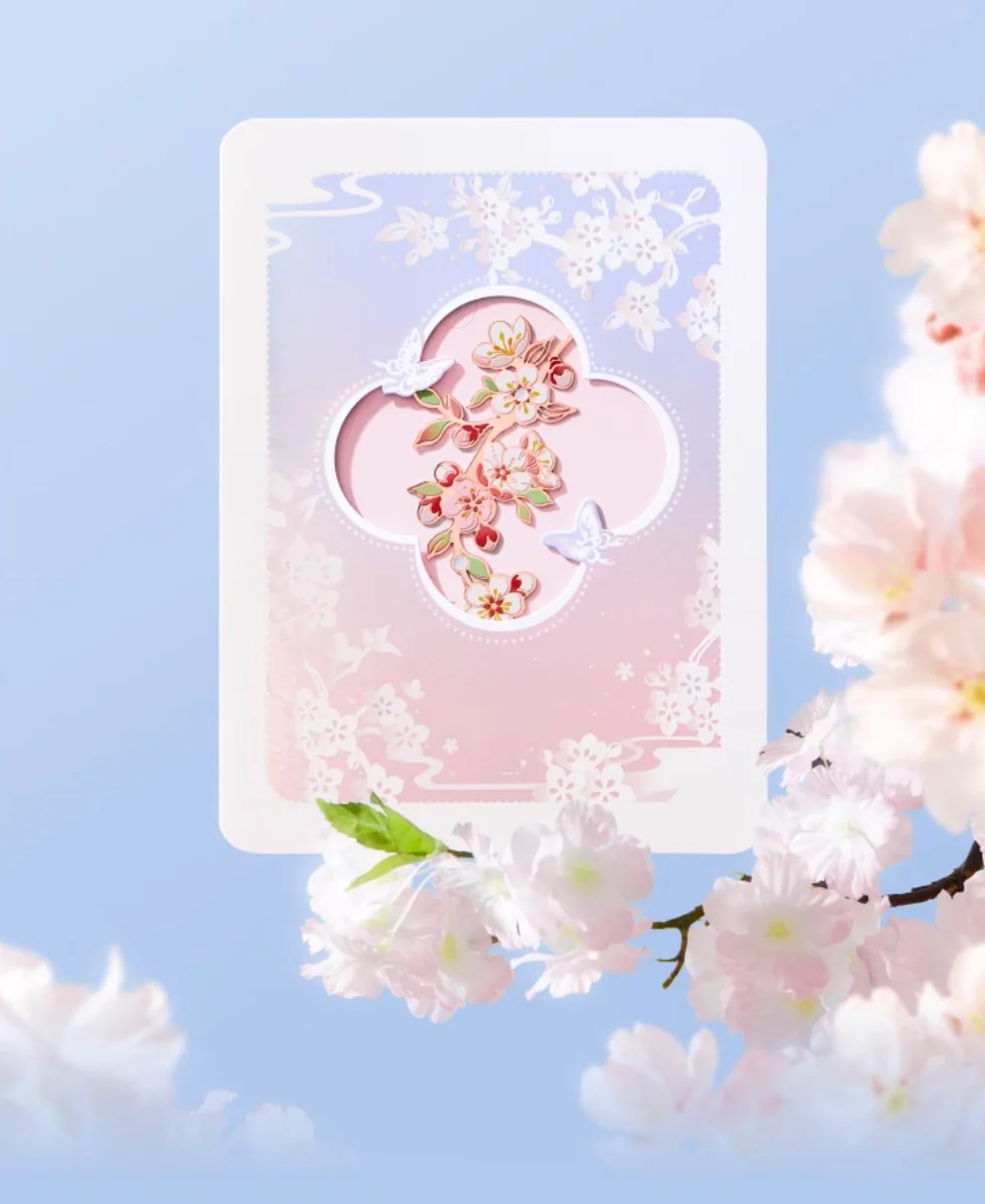 Blossom Wishes Greeting Card & Bookmark Set - Image 3