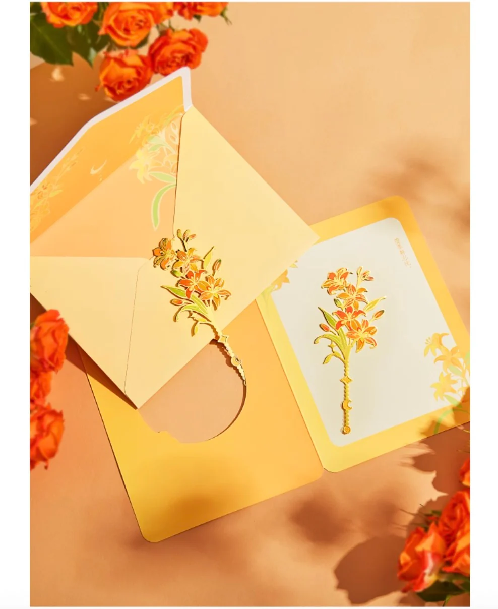 Blossom Wishes Greeting Card & Bookmark Set - Image 9