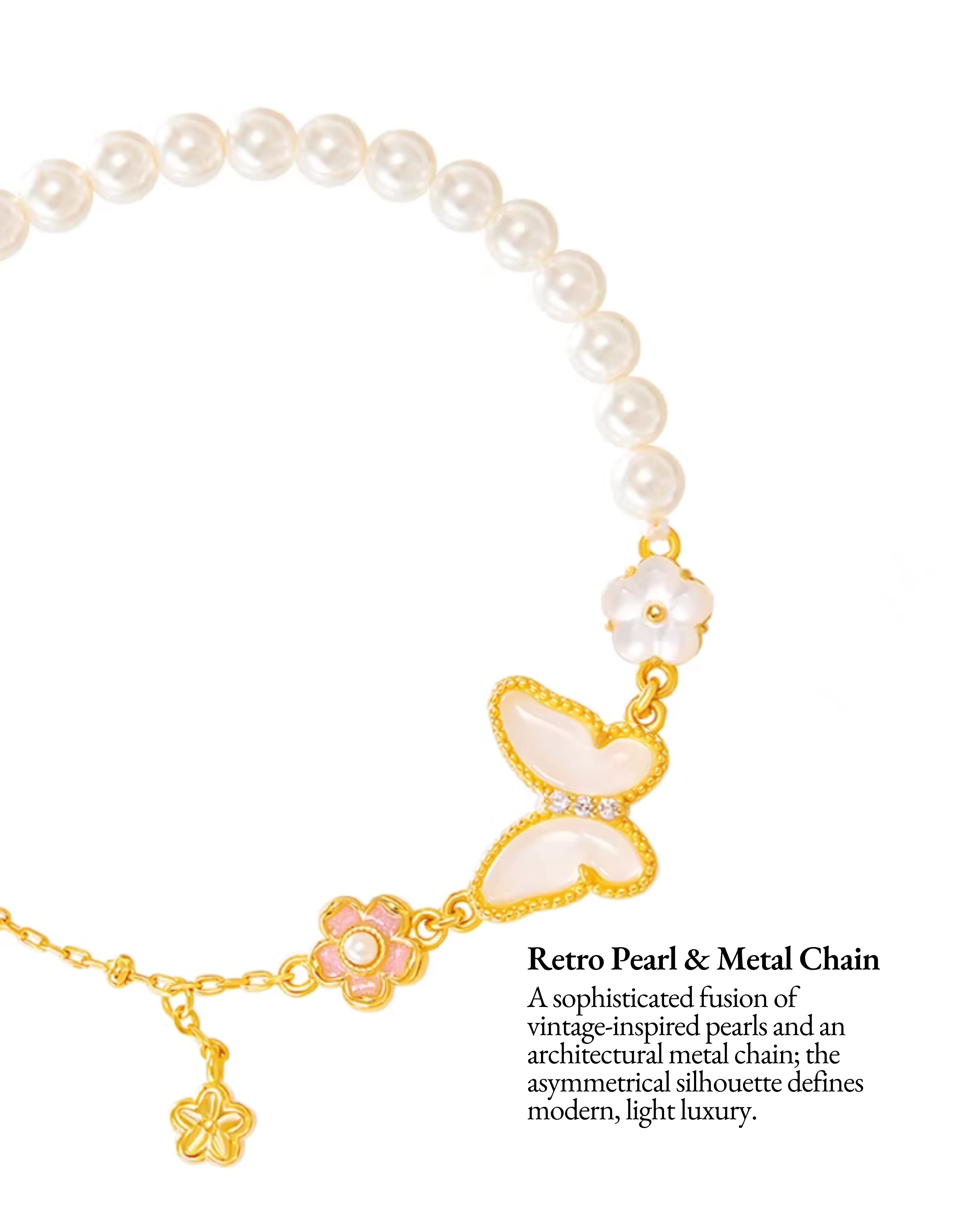 Butterfly Bloom Pearl Jewellery Set - Image 13