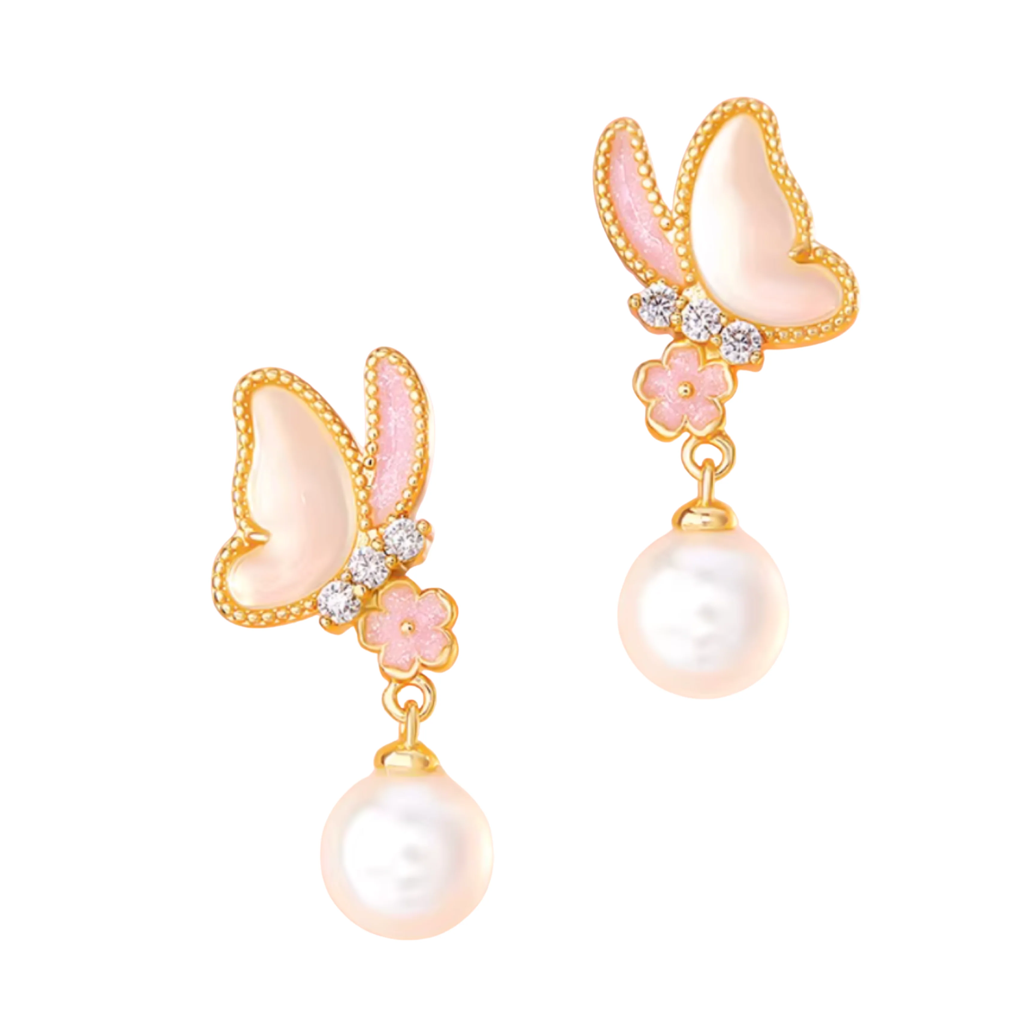Butterfly Bloom Pearl Jewellery Set - Image 20