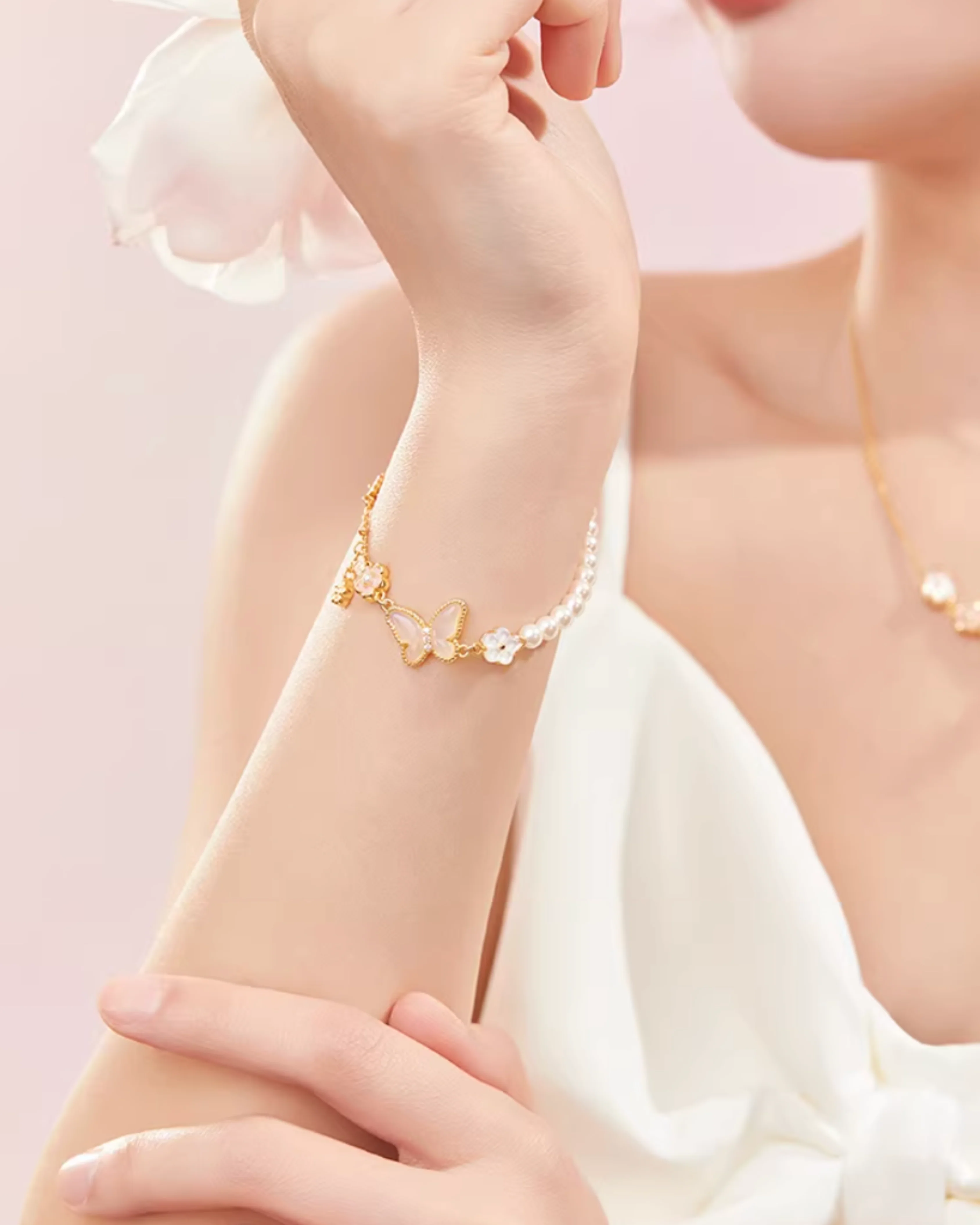 Butterfly Bloom Pearl Jewellery Set - Image 24