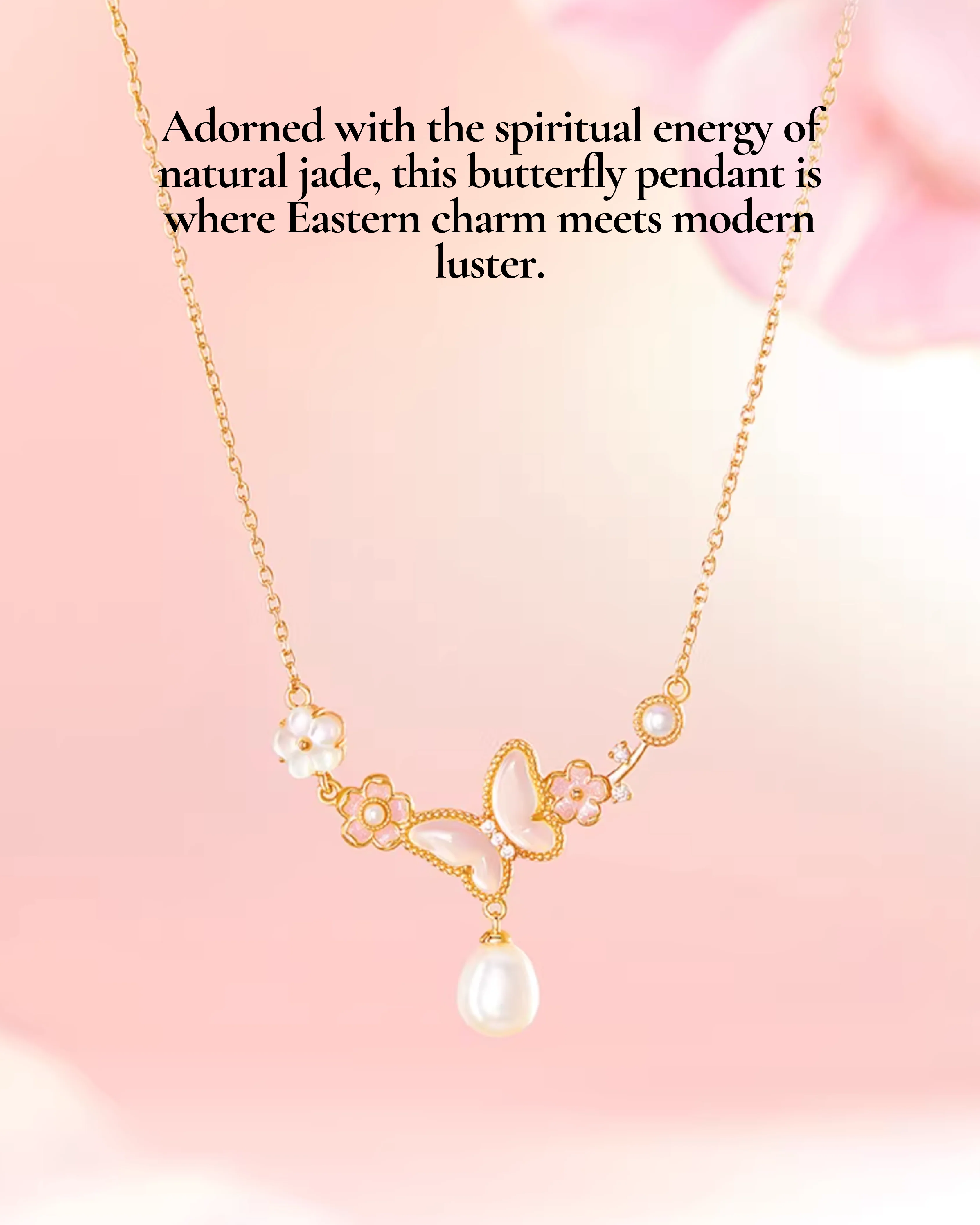 Butterfly Bloom Pearl Jewellery Set - Image 5