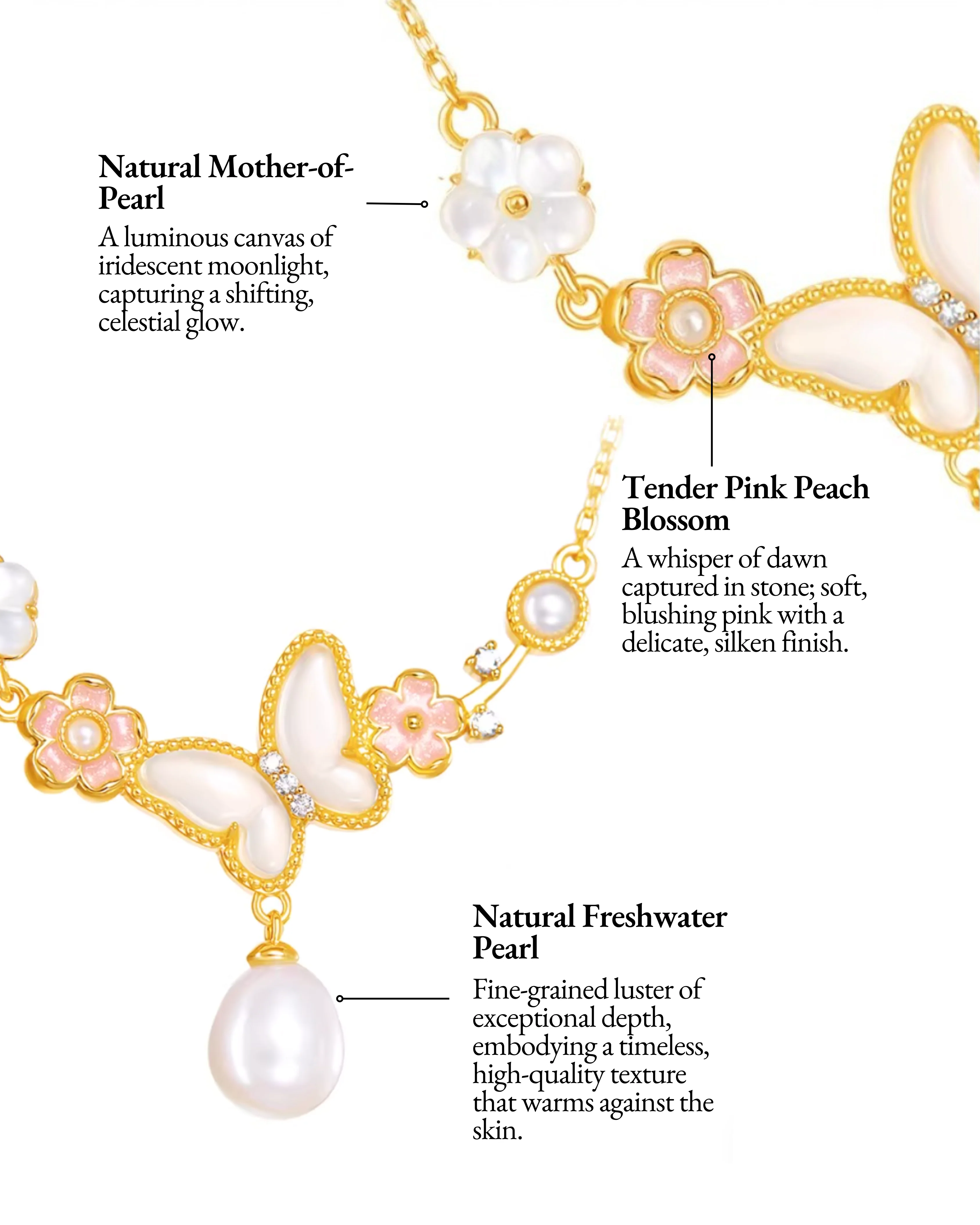 Butterfly Bloom Pearl Jewellery Set - Image 7