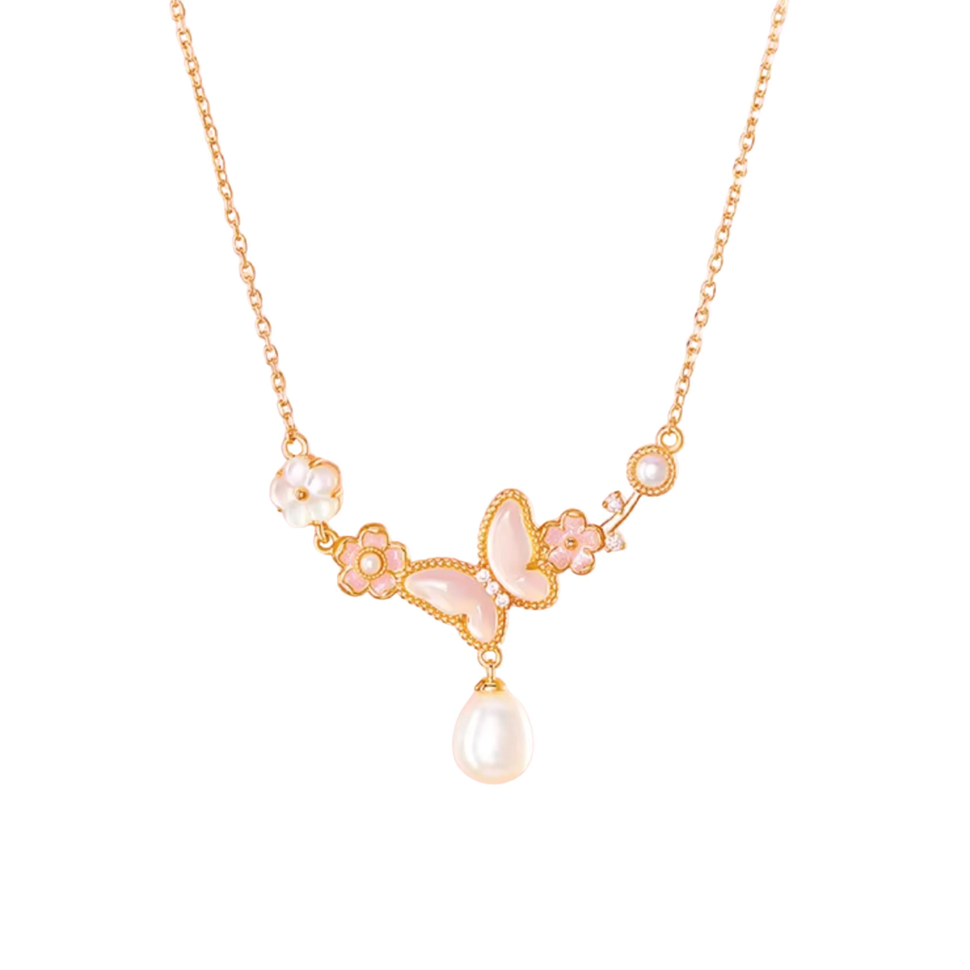 Butterfly Bloom Pearl Jewellery Set - Image 9