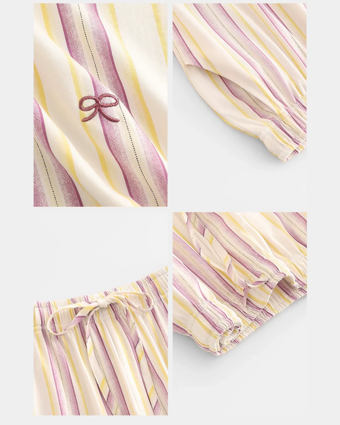Cǎi Pajamas Set (Short Sleeve & Shorts) - Image 12