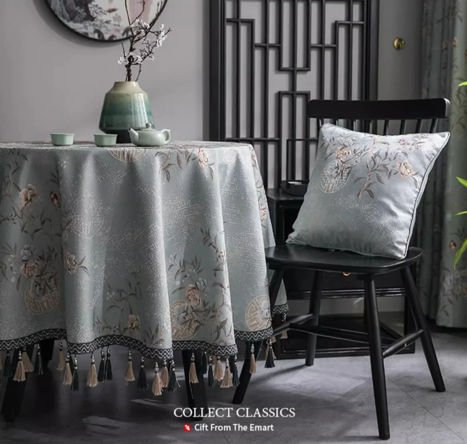 Celestial Garden Embroidery Table Cloth - Image 8