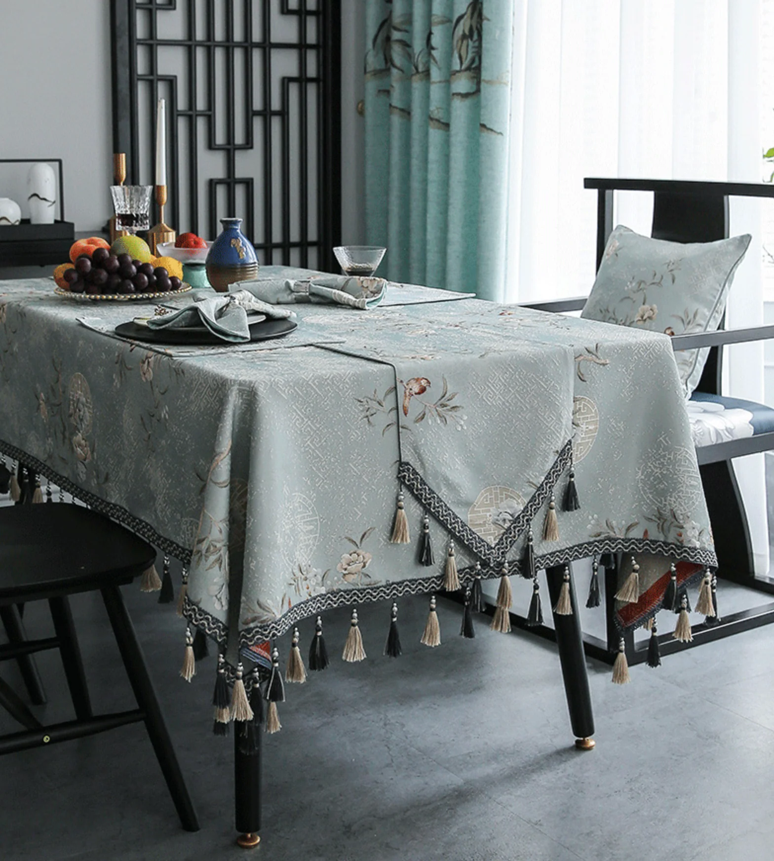 Celestial Garden Embroidery Table Runner - Image 8