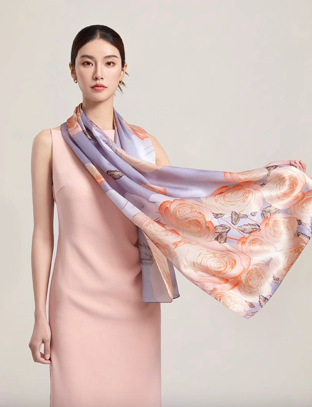 Timeless Elegance Mulberry Silk Scarf (170x53cm) - Image 3
