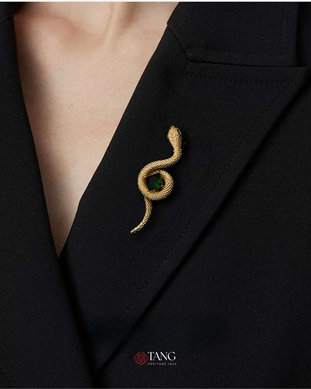 Emerald Serpent Brooch - Image 5
