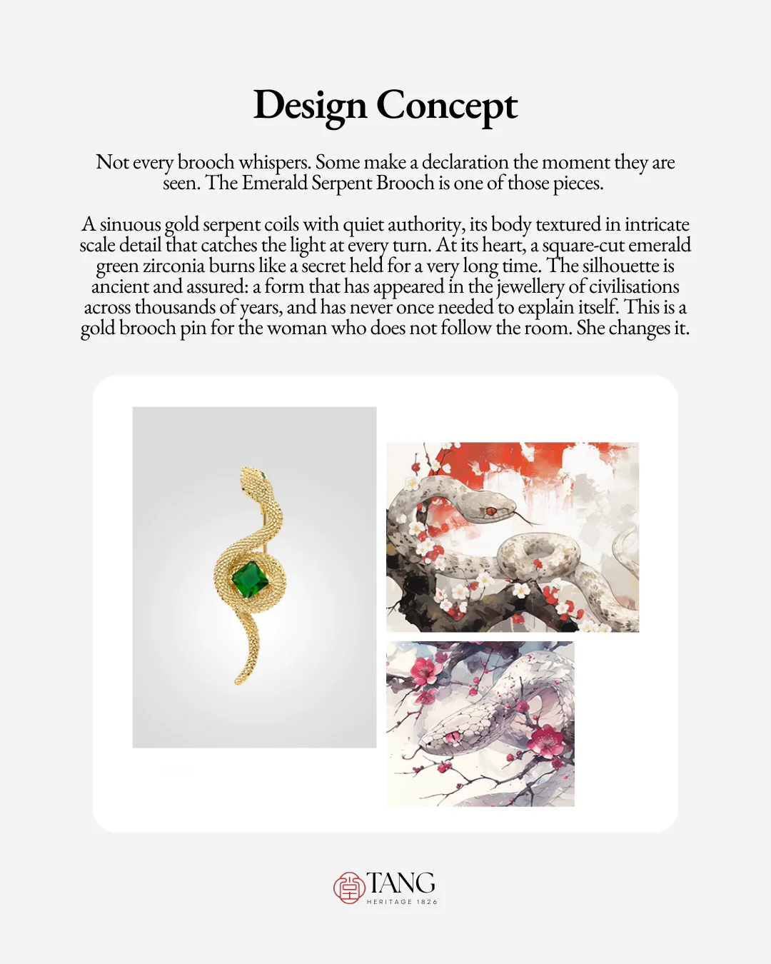 Emerald Serpent Brooch - Image 7