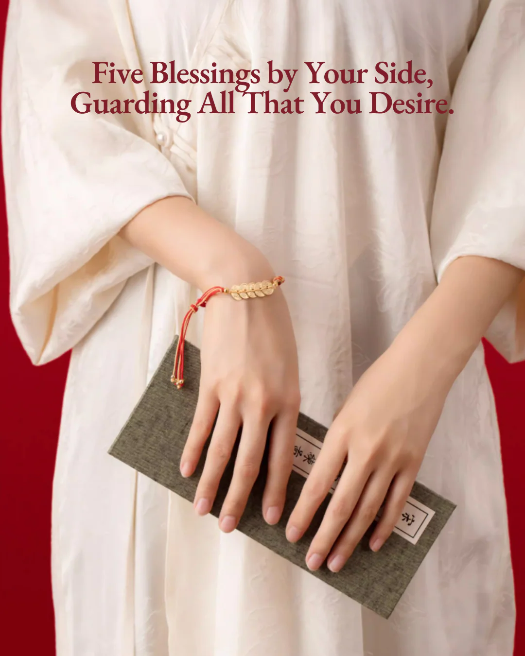 Emperor's Fortune Coins Red String Bracelet - Image 10