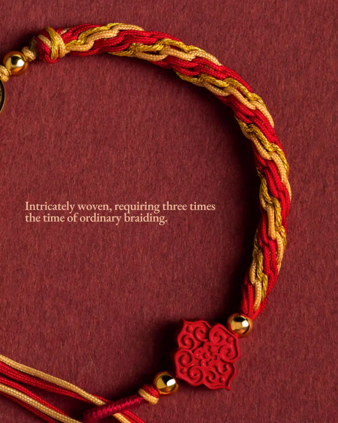 Emperor's Fortune Coins Red String Bracelet - Image 6