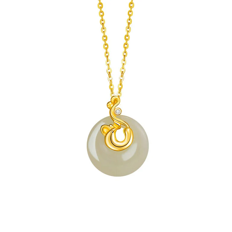 Fire Goat 2027 Jade Peace Buckle Necklace - Image 10