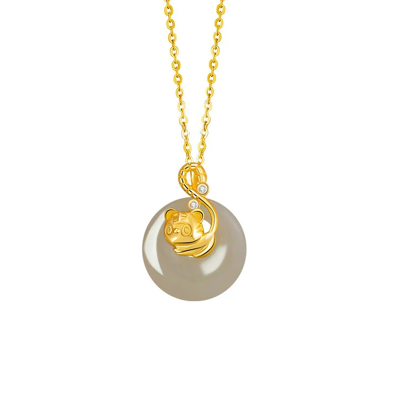 Fire Goat 2027 Jade Peace Buckle Necklace - Image 12