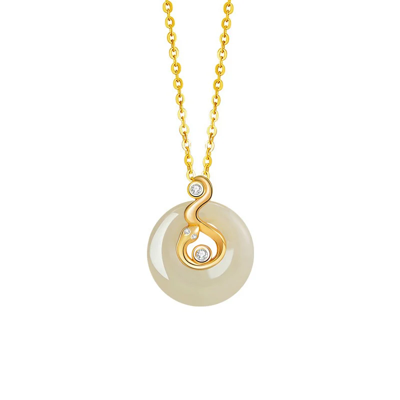 Fire Goat 2027 Jade Peace Buckle Necklace - Image 13