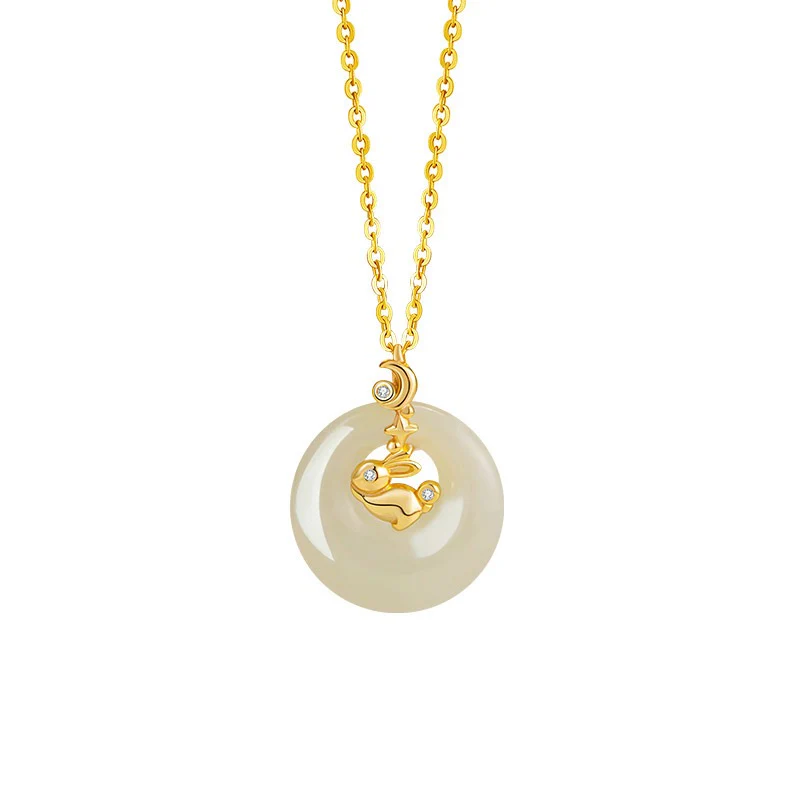 Fire Goat 2027 Jade Peace Buckle Necklace - Image 15
