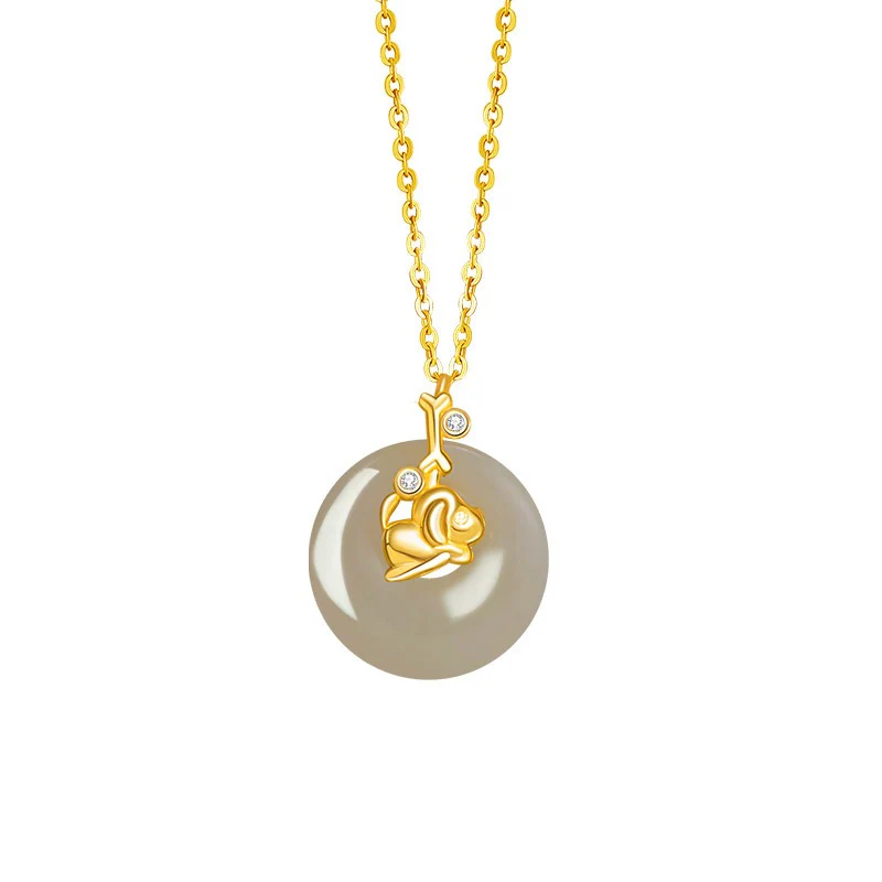 Fire Goat 2027 Jade Peace Buckle Necklace - Image 20