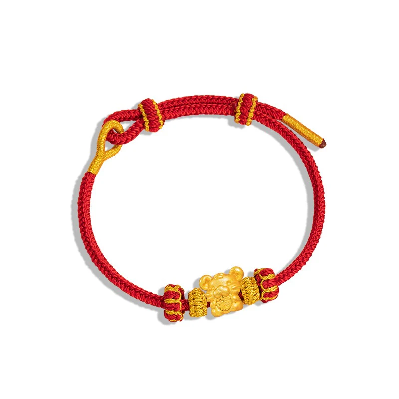 Fire Goat 2027 Zodiac Fortune Bead Red Cord Bracelet - Image 8