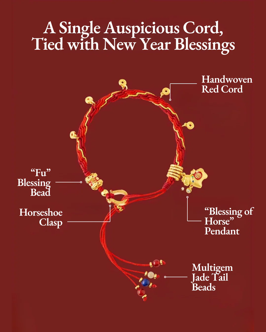 Fire Horse Prosperity Bracelet - Image 4