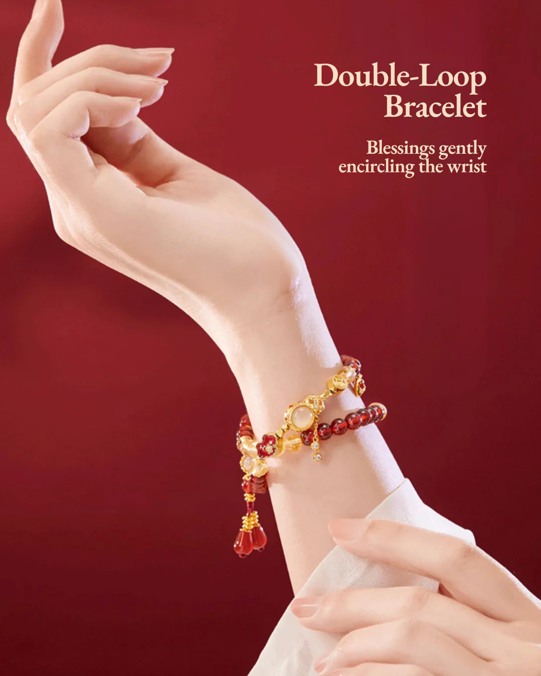 Five Blessings Dual-Loop Bracelet - Image 2