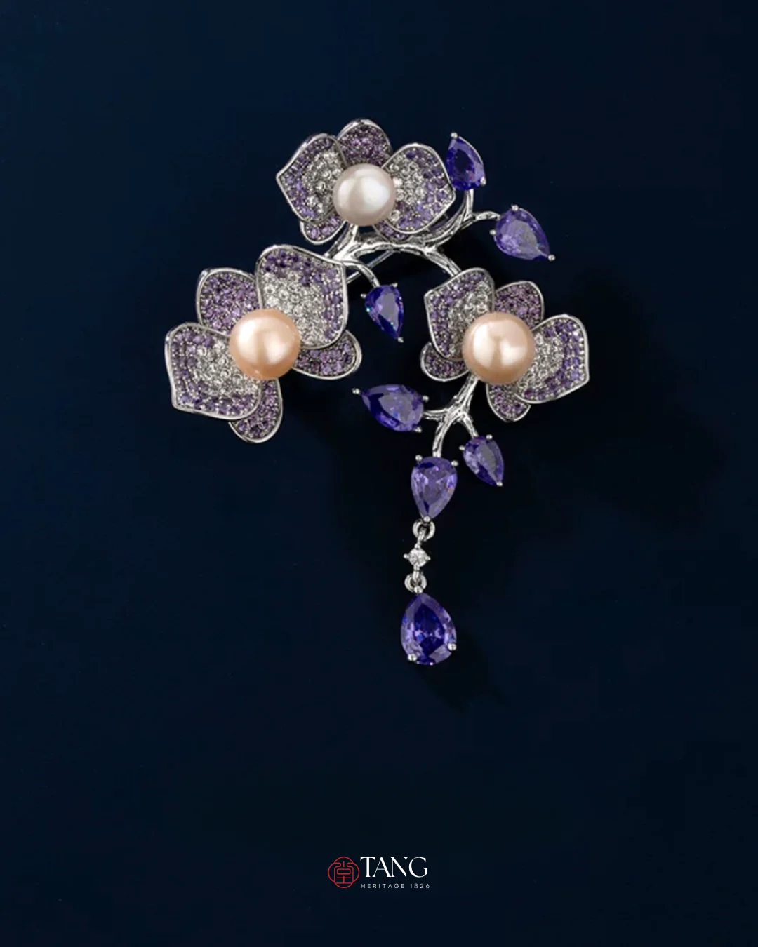 Forbidden Garden Wisteria Brooch - Image 3