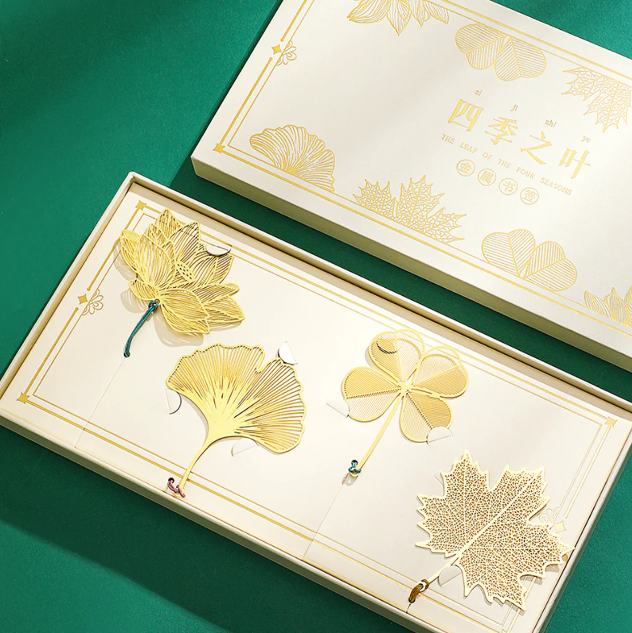 Four Seasons Bookmark Gift Set (Green Tassel) - Image 16