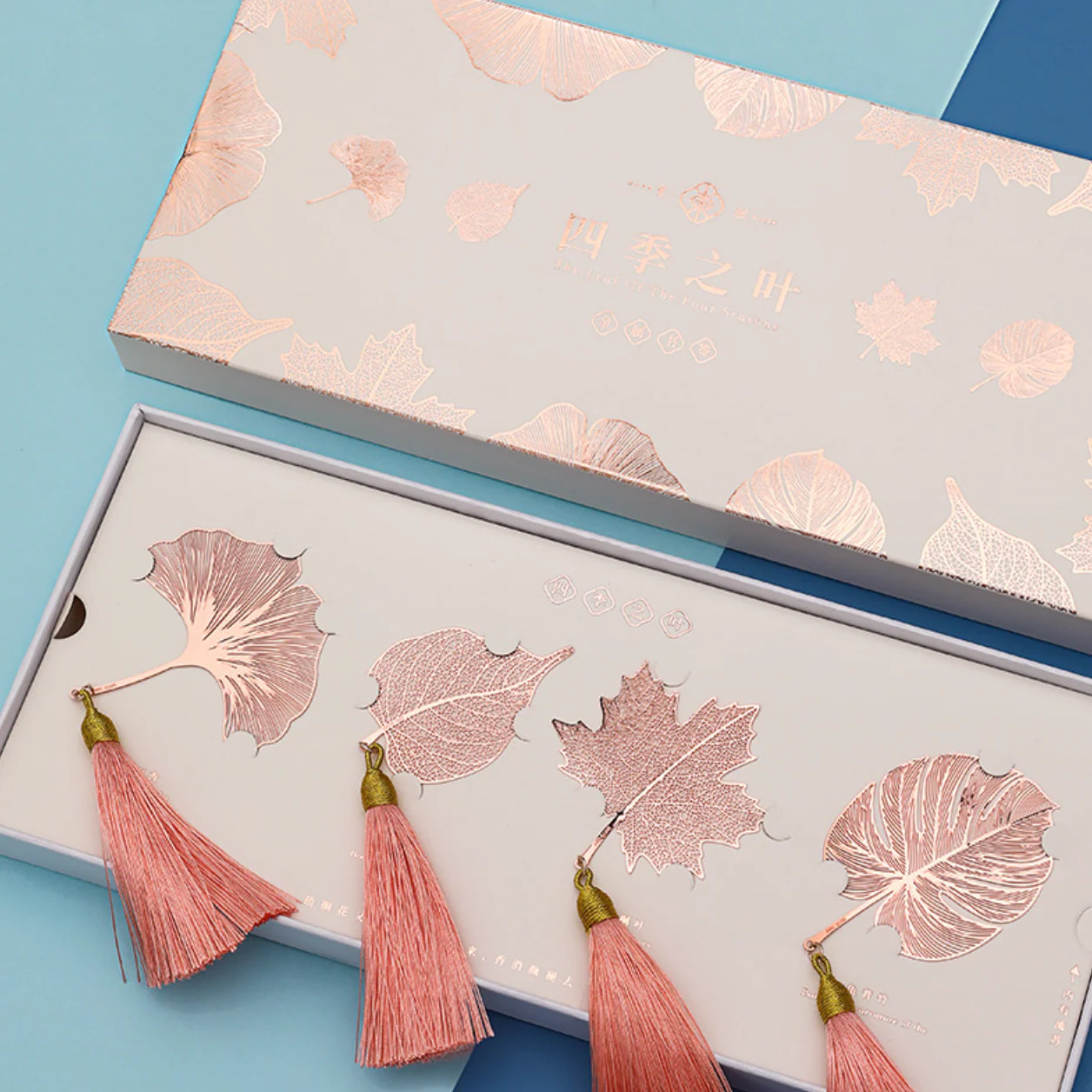 Four Seasons Bookmark Gift Set (Rose Gold) - Image 4
