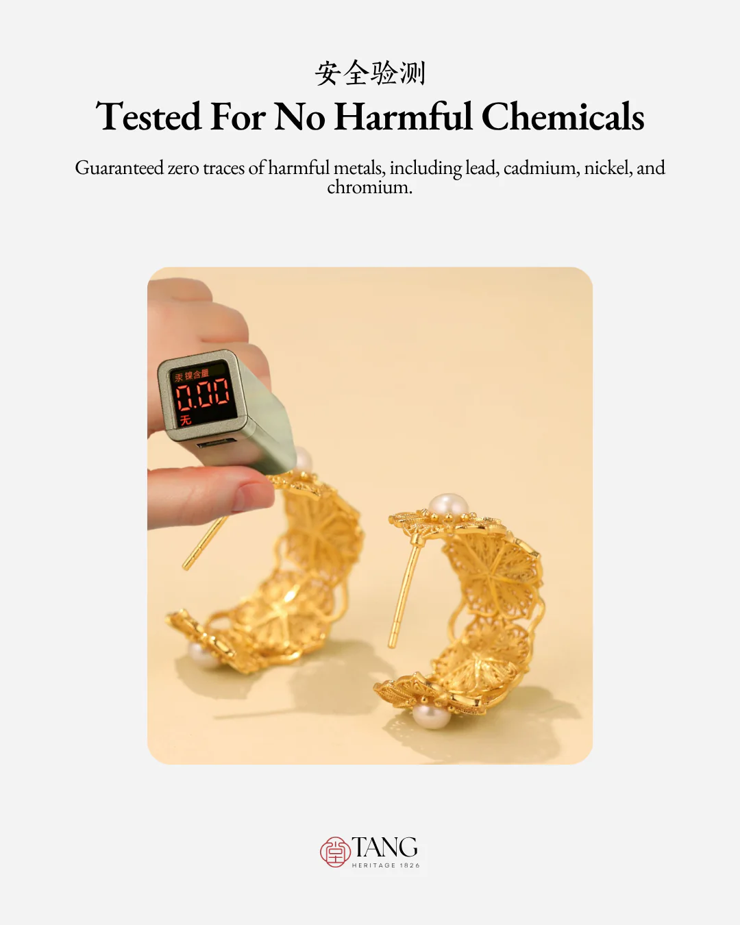 Gold Vermeil Blooming Flower Pearl Hoop Earrings - Image 10