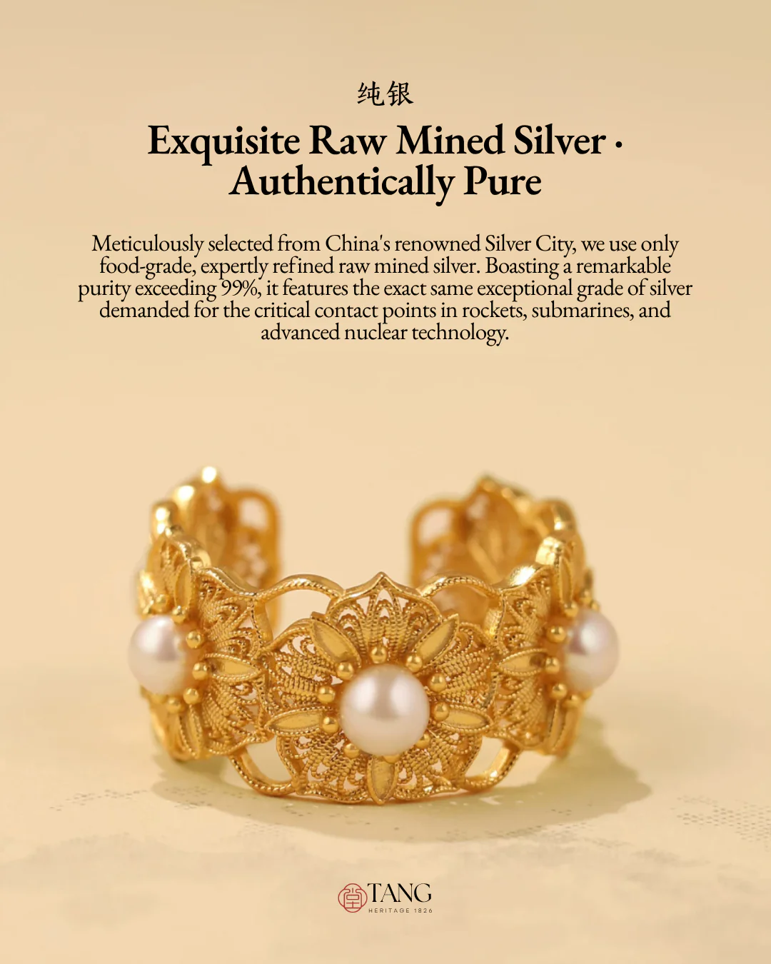 Gold Vermeil Blooming Stamen Ring - Image 10