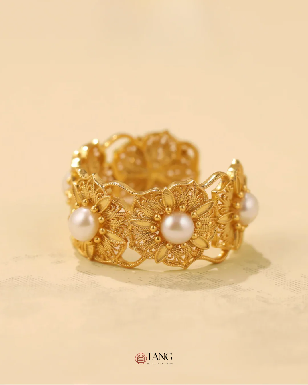 Gold Vermeil Blooming Stamen Ring - Image 5