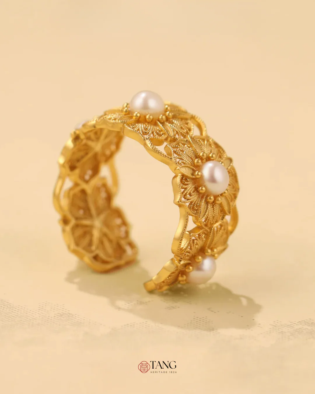 Gold Vermeil Blooming Stamen Ring - Image 7