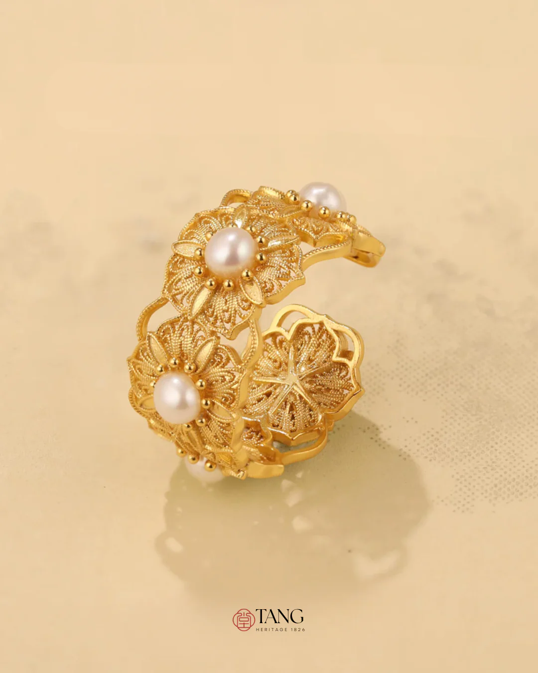 Gold Vermeil Blooming Stamen Ring - Image 9