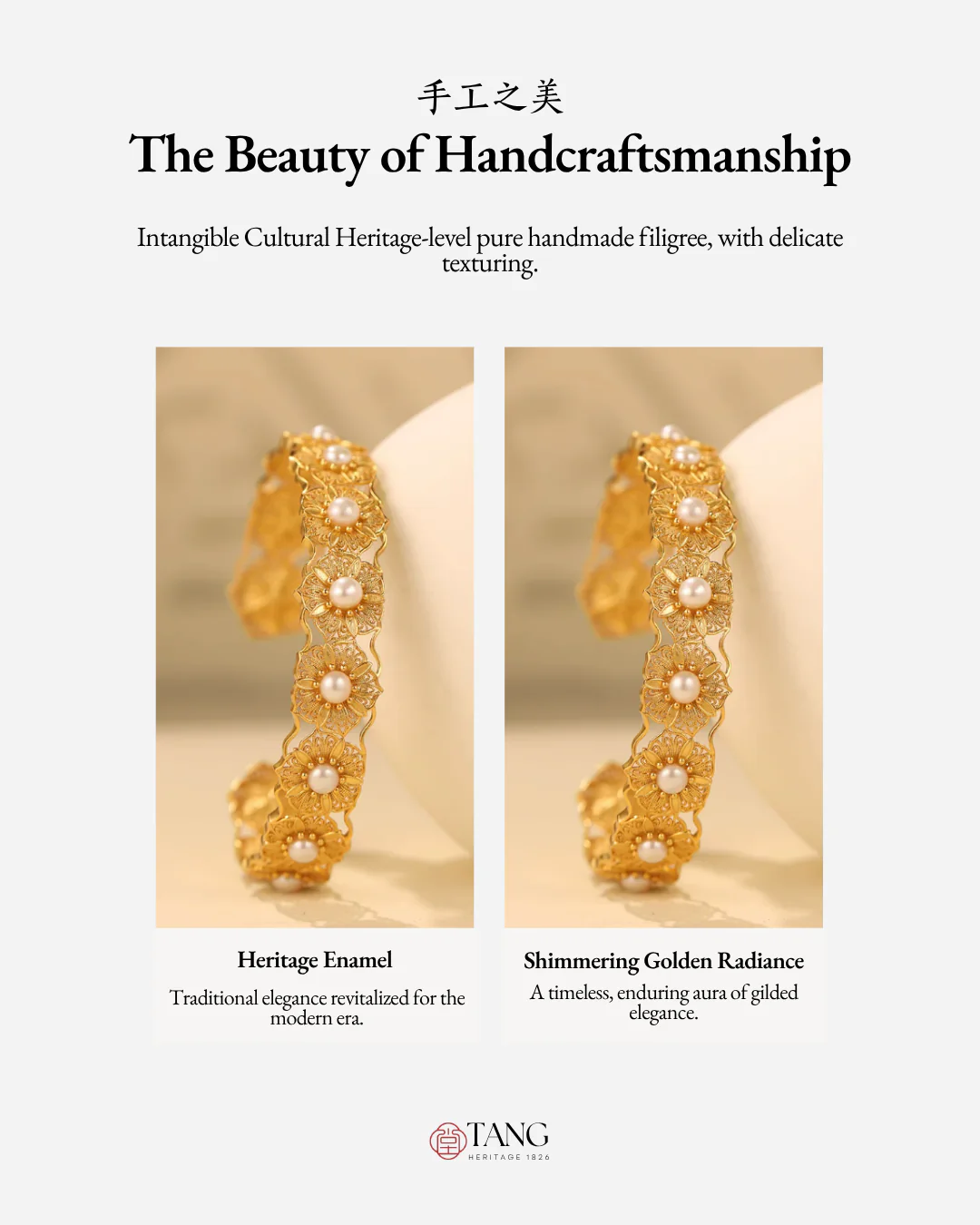 Gold Vermeil Filigree Blossom Cuff - Image 6