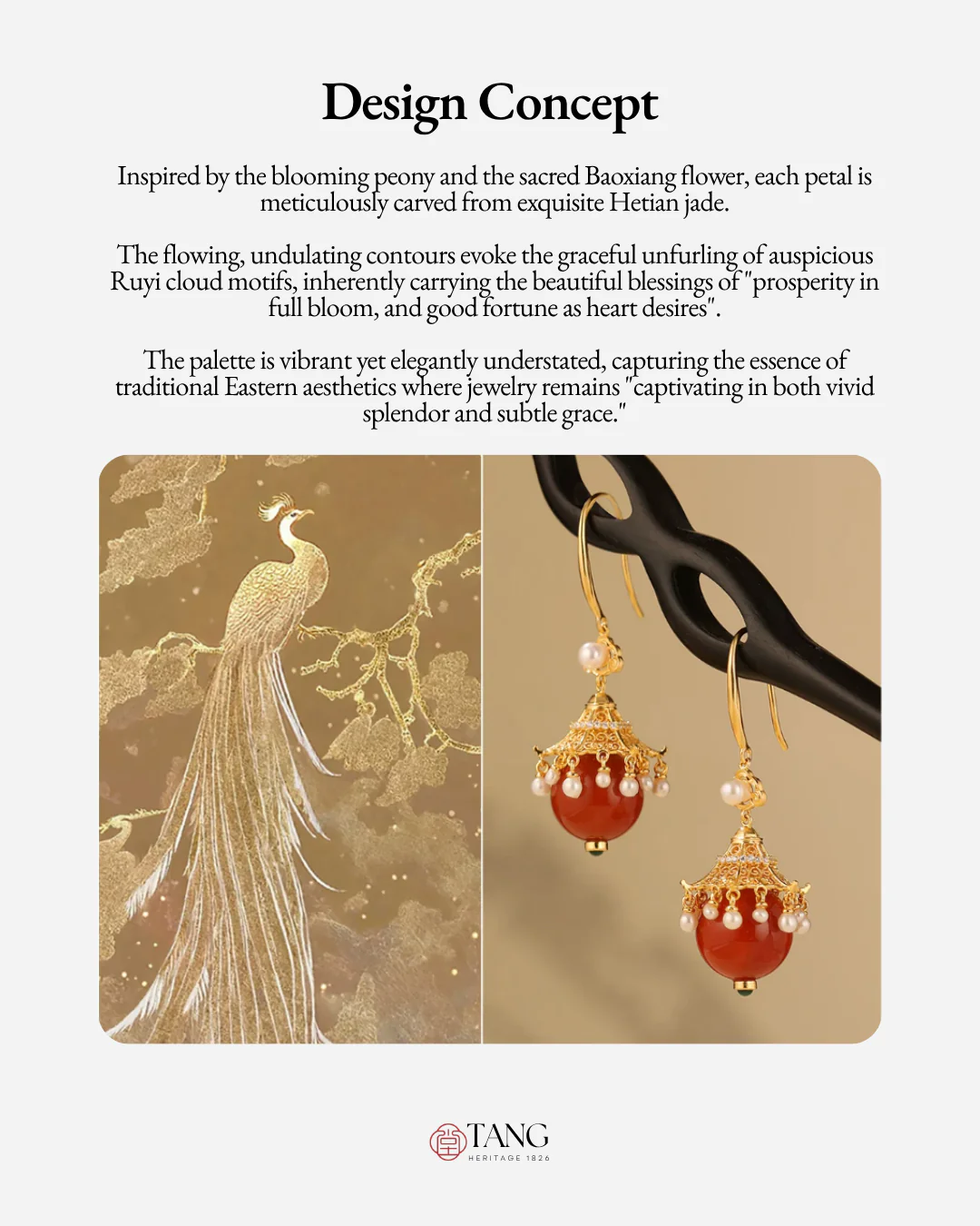 Gold Vermeil Palace Lantern Agate Pearl Earrings - Image 3