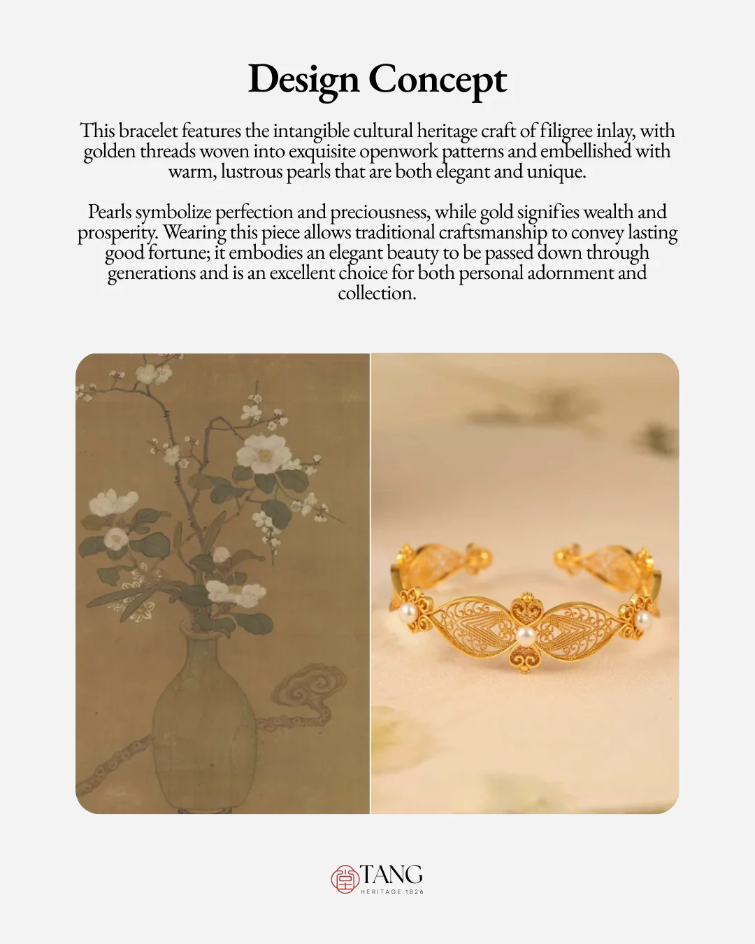 Gold Vermeil Pearl Whispers Cuff - Image 3