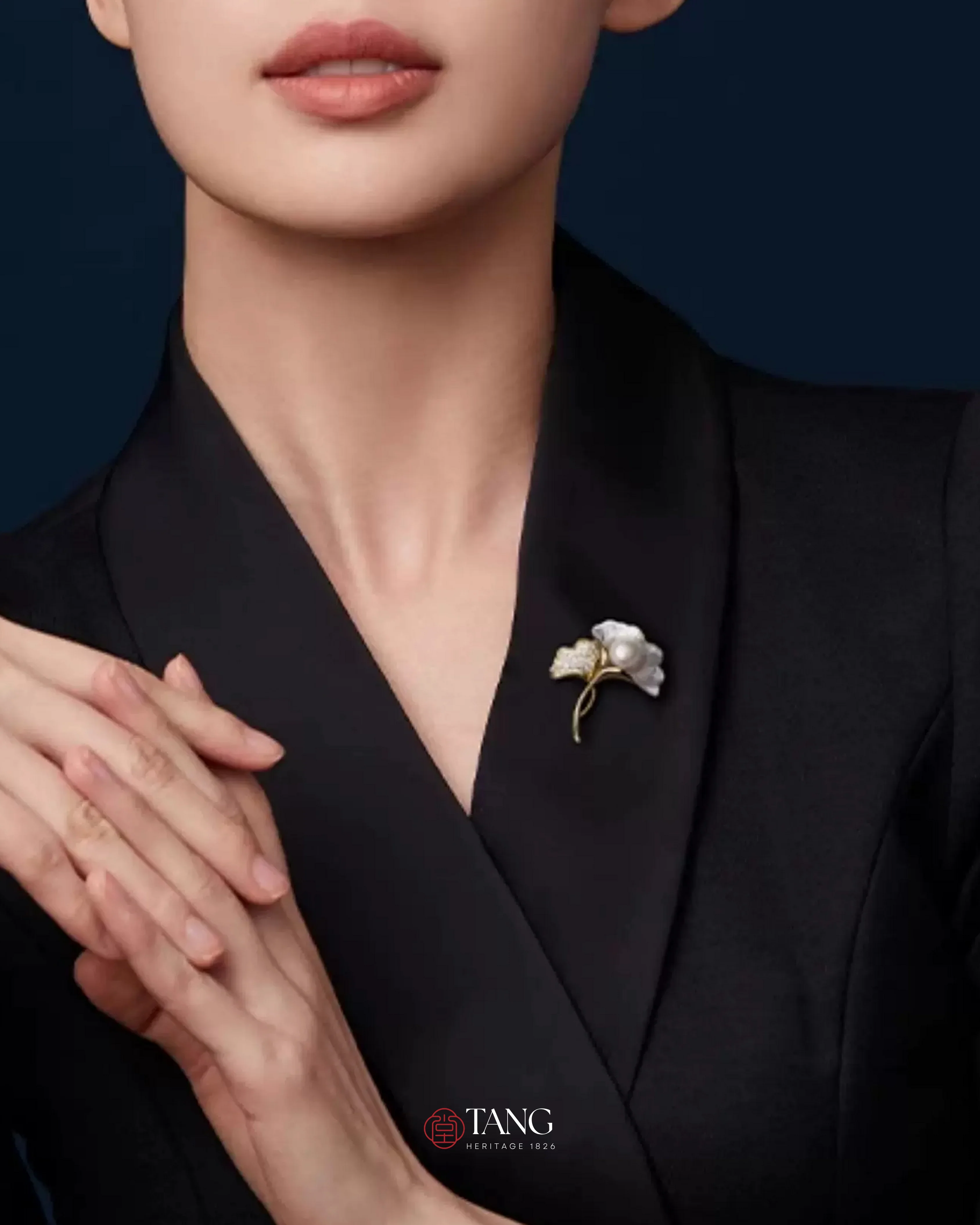 Golden Ginkgo Brooch - Image 8