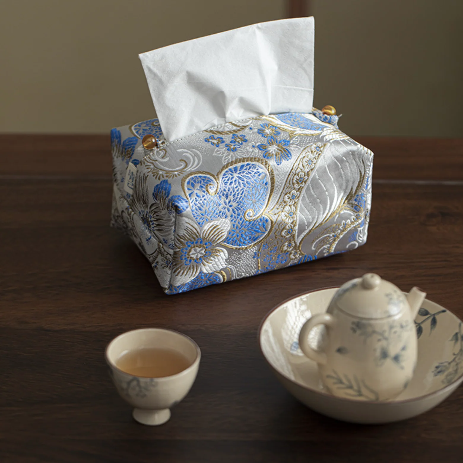 Handcrafted Embroidery Tissue Box - Image 12