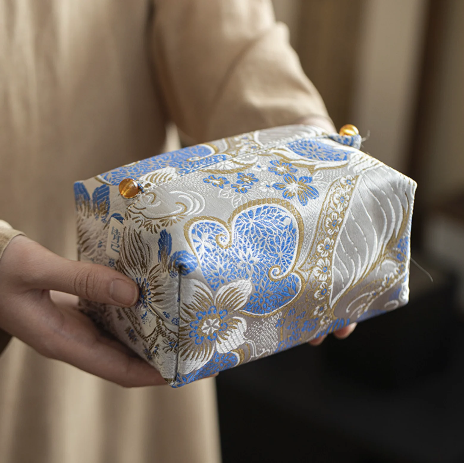 Handcrafted Embroidery Tissue Box - Image 14