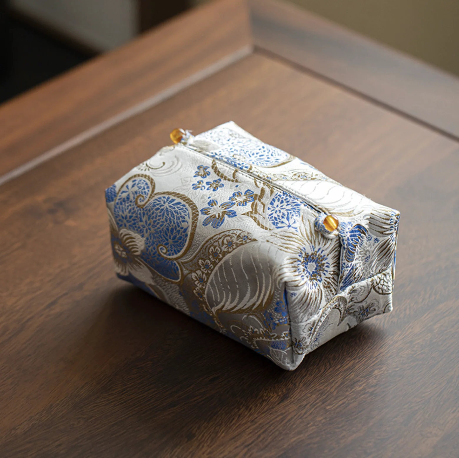 Handcrafted Embroidery Tissue Box - Image 6